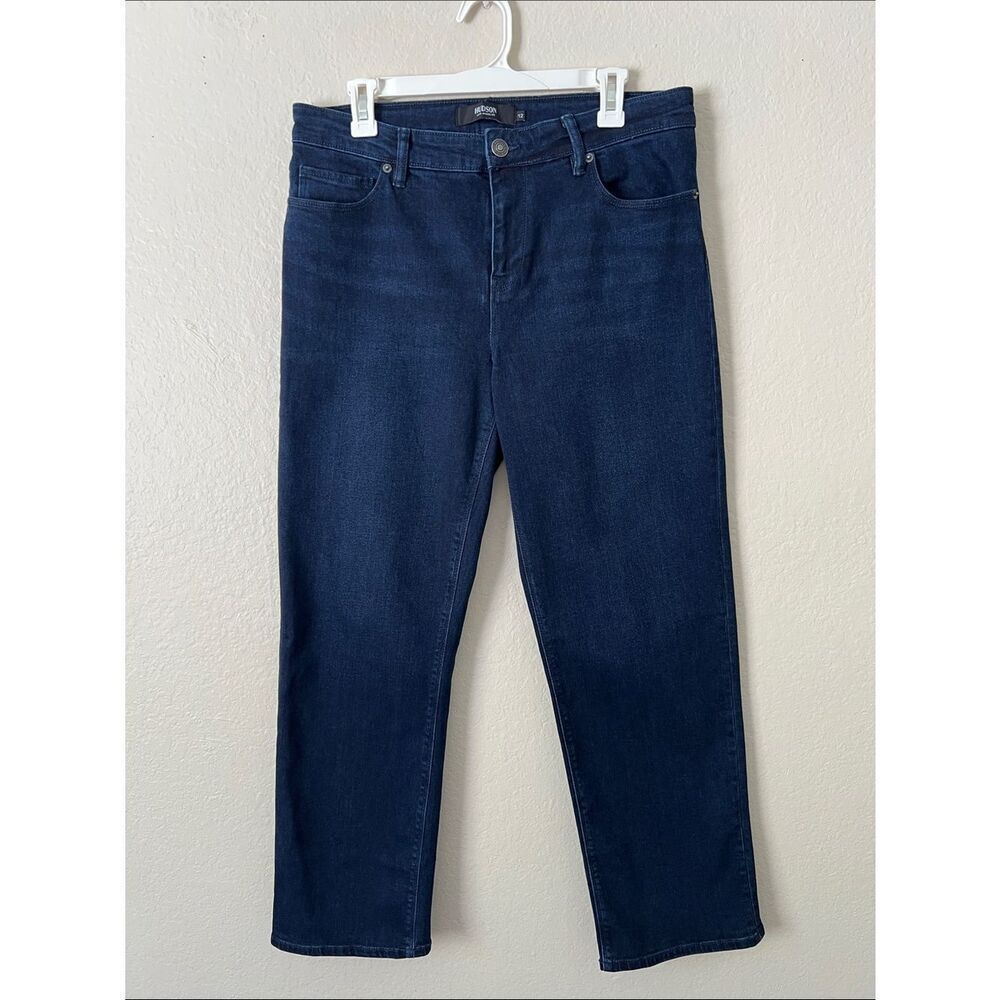 Like New! HUDSON High Waist Straight Leg Crop Jeans in Size 12